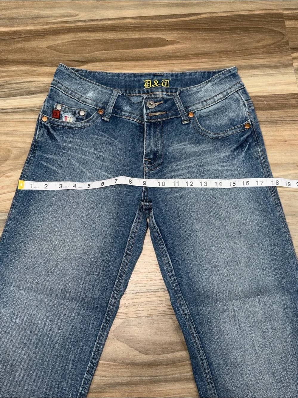 D&G Distressed Blue Relaxed-Leg Jeans